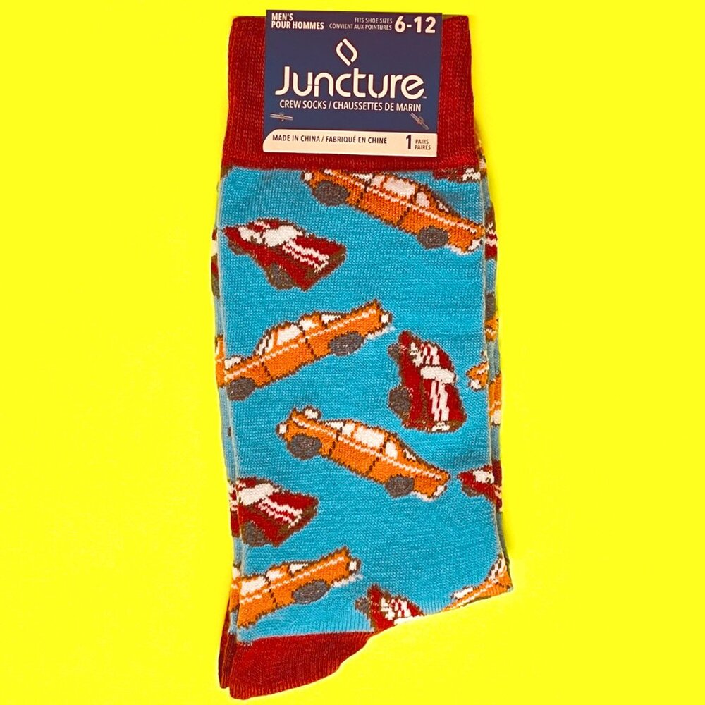 Mens Fun Car Socks